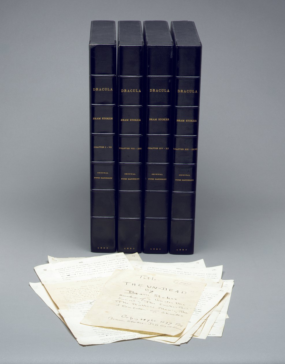 Bram Stokers originale maskinskrevne manuskript af 