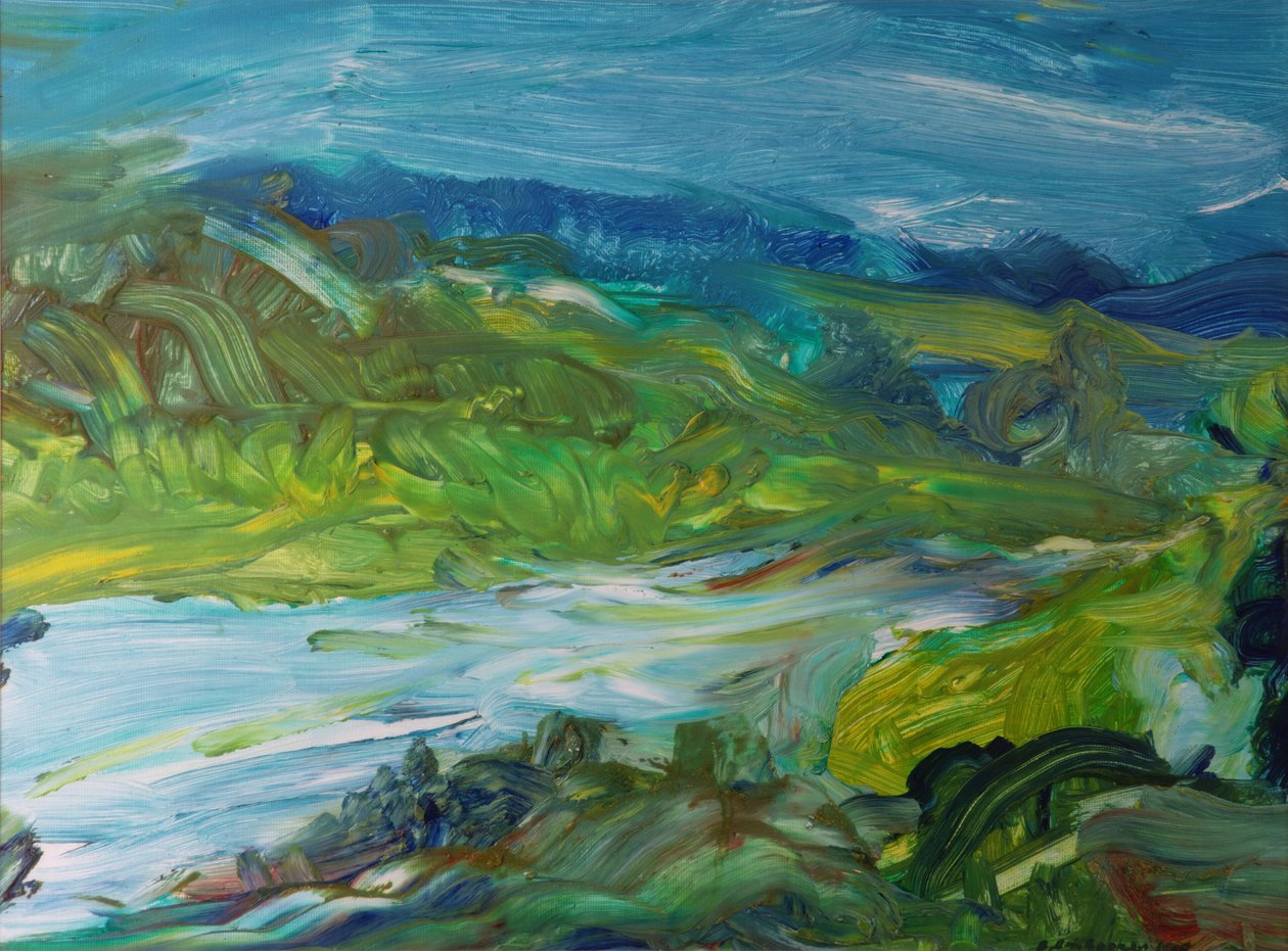 Blue River Landscape II, 1988 af Brenda Brin Booker