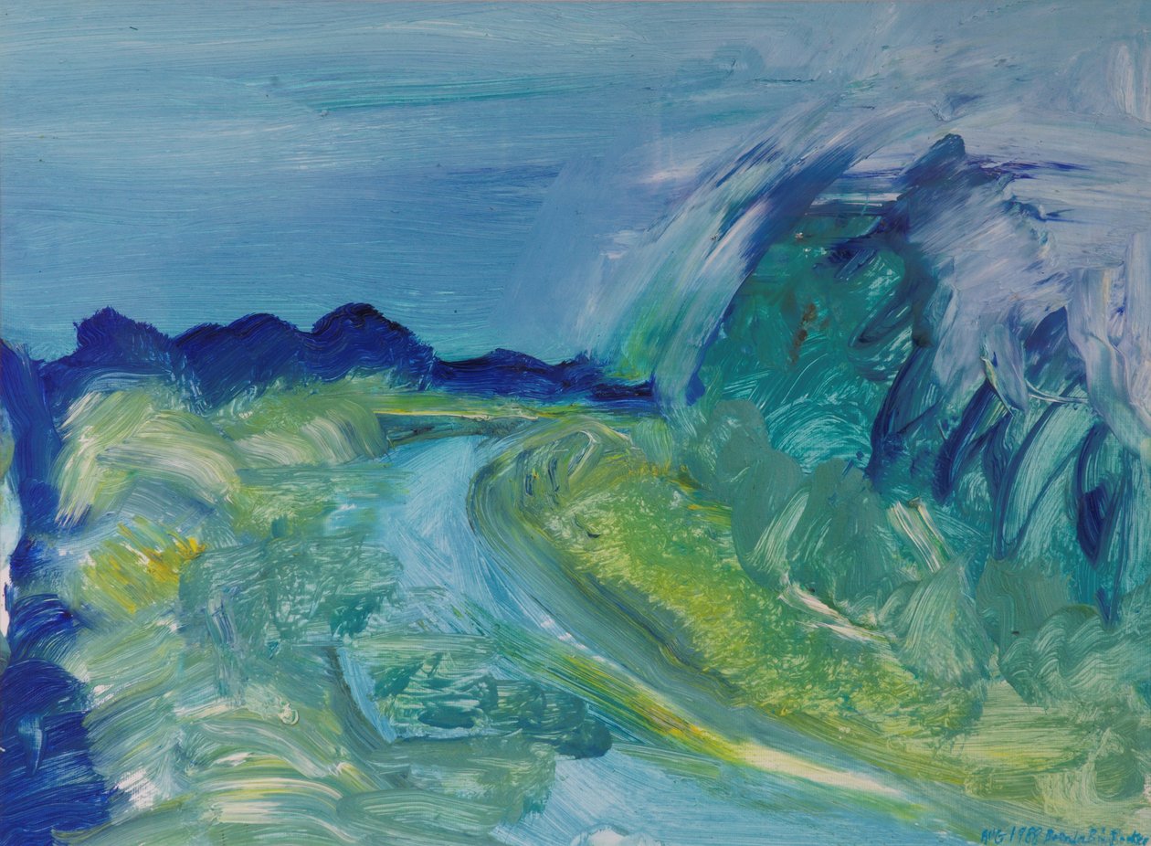 Blue River Landscape I, 1988 af Brenda Brin Booker