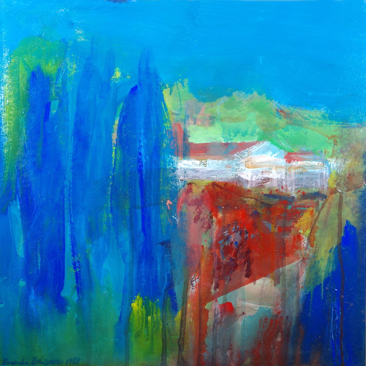 Memories of an Afternoon (akryl på lærred) af Brenda Brin Booker