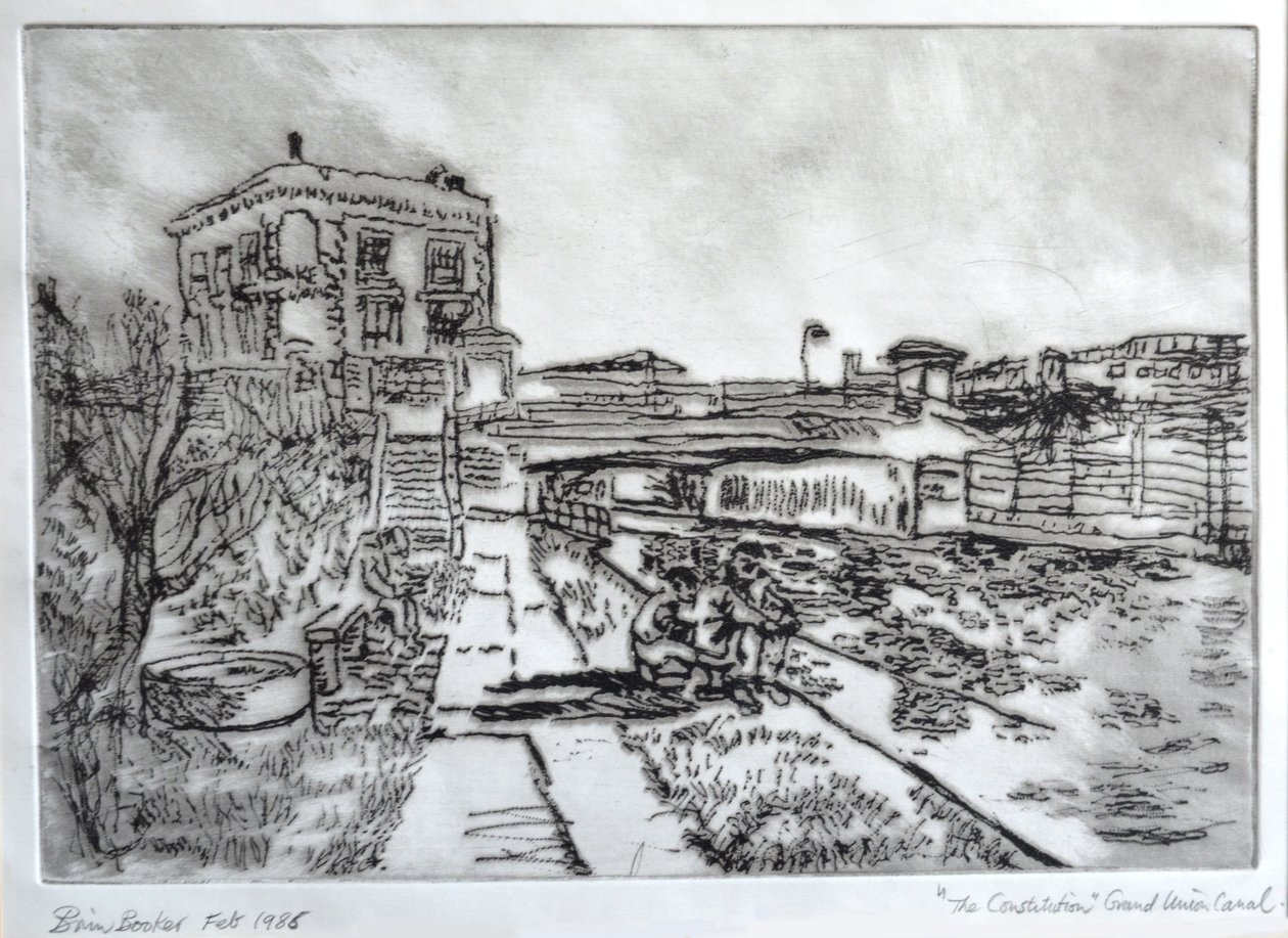 Pub ved Towpath, Camden af Brenda Brin Booker