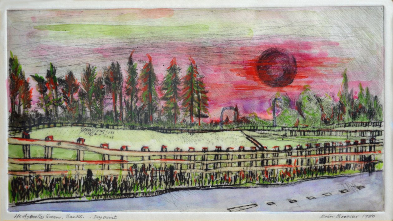 Solnedgang, Hedgerley Green af Brenda Brin Booker