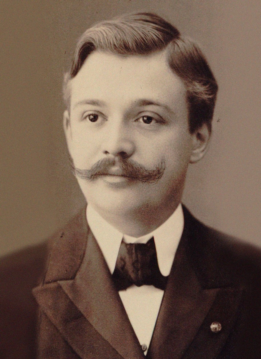 Portræt af violinisten og komponisten Henri Marteau 1874-1934. af Breslau . Photo studio N. Raschkow