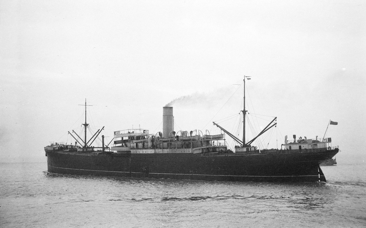 Opawa (1906) undervejs ud for Avonmouth af Brigadier L. R. E. Fayle