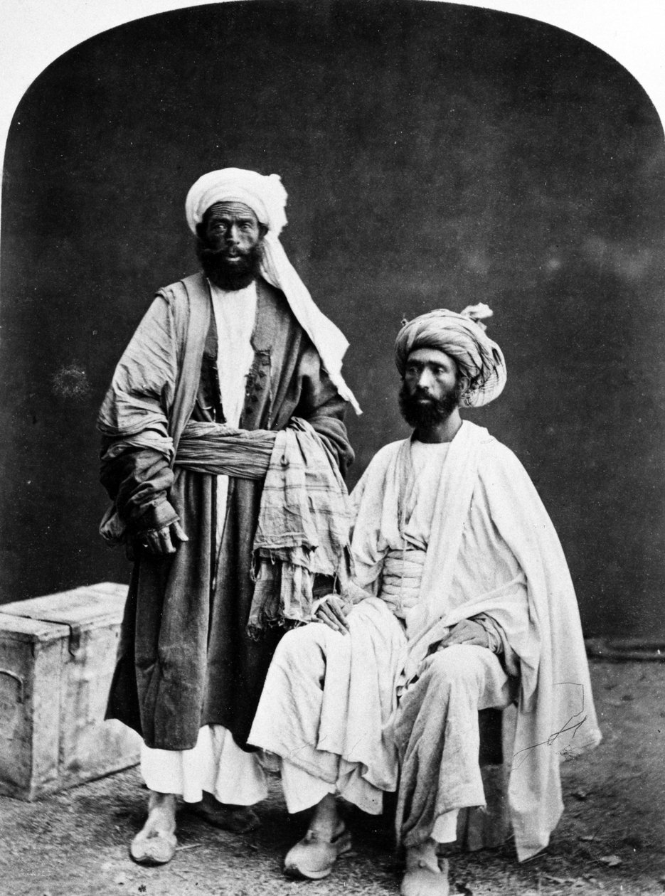 Afghanske handelsmænd, ca. 1860