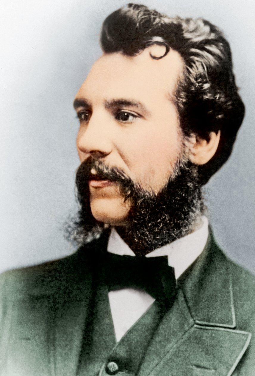 Alexander Graham Bell, 1876 af British Photographer