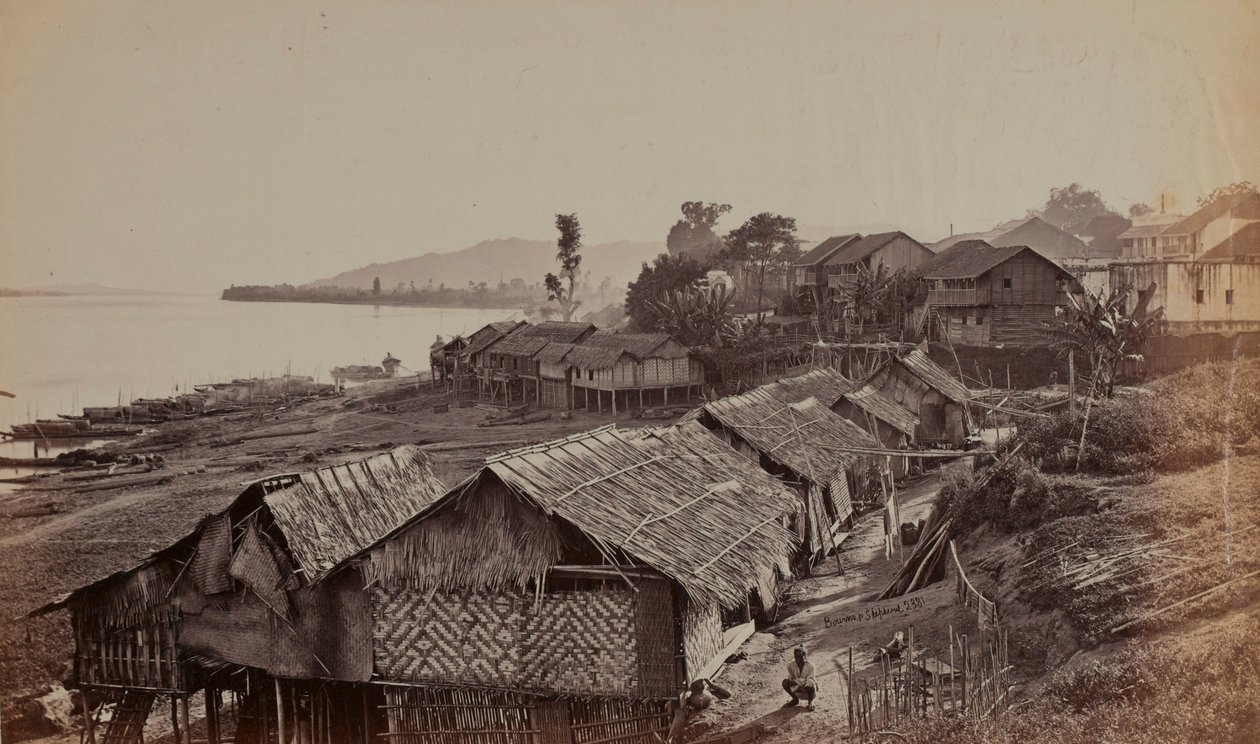 Burmesisk landsby af British Photographer
