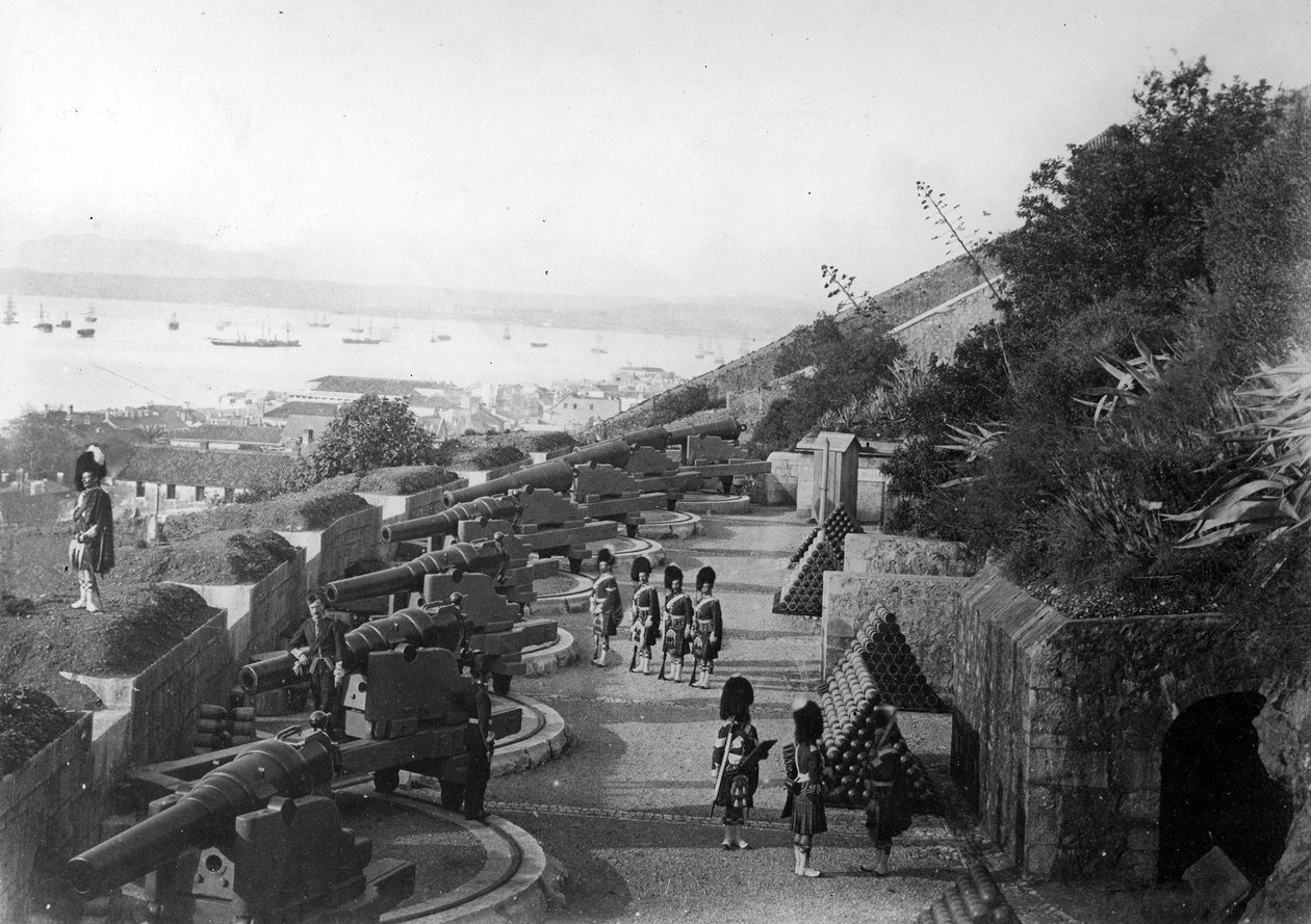 Gardiners Battery, Gibraltar, ca. 1868 af British Photographer