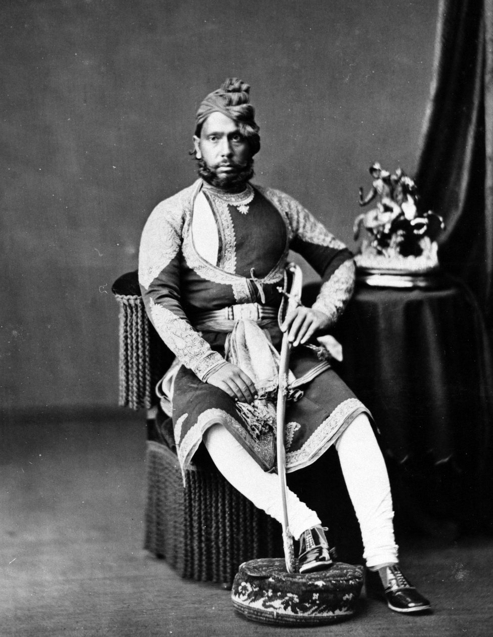 Maharaja Jashwant Singh af Bharatpur, ca. 1870