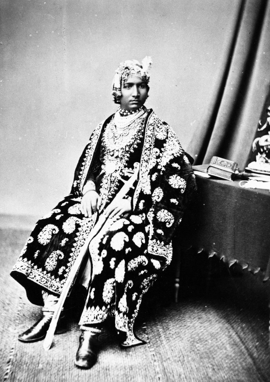 Maharaja af Alwar, ca. 1860