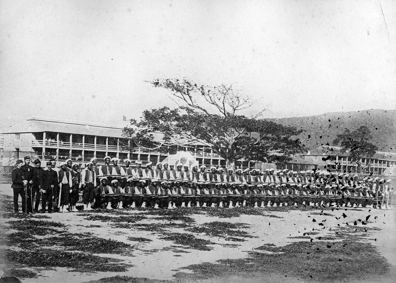 Soldater fra det vestindiske regiment, ca. 1870-90 af British Photographer