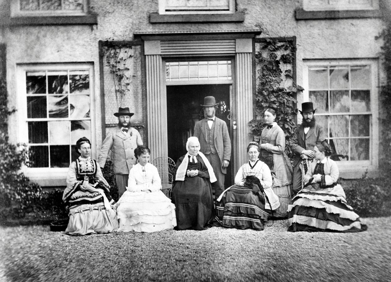 Victoriansk familieportræt af British Photographer