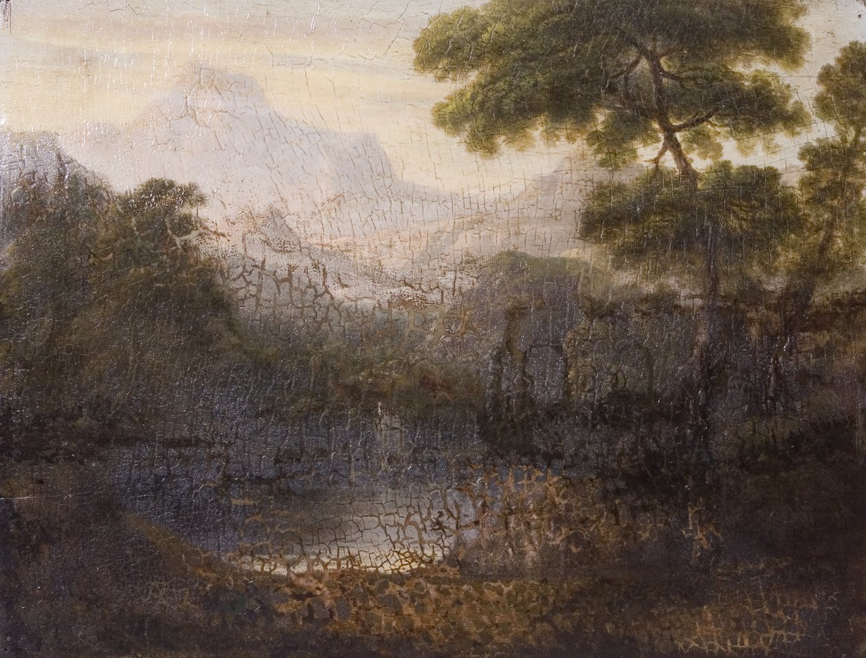 Bjerglandskab, c.1788 af British School