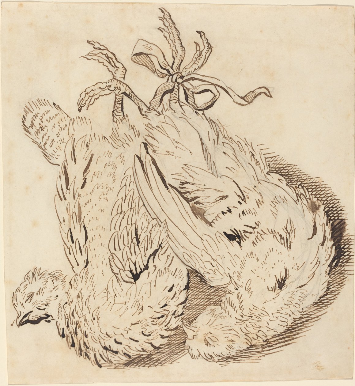 To døde kyllinger af British 18th Century