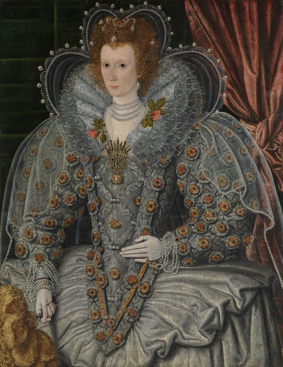 Portræt af en kvinde, ca. 1600. af British Painter
