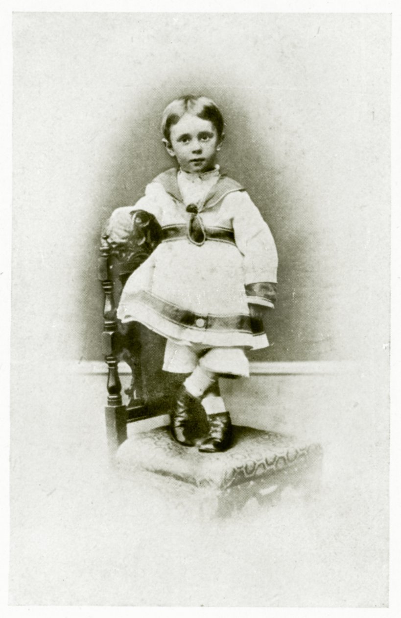 Aubrey Beardsley, 2 år og 3 måneder gammel af British Photographer