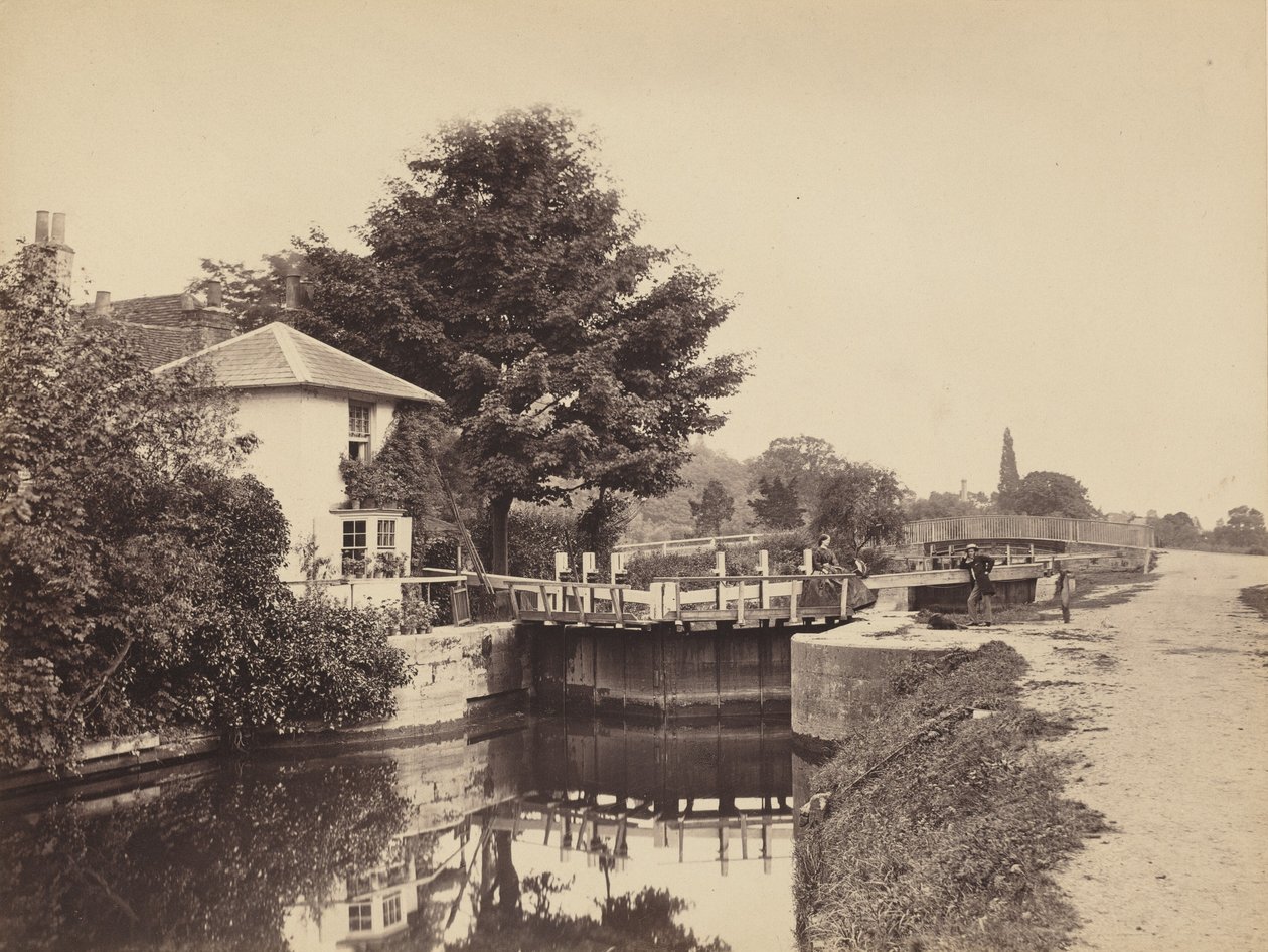Slusevogterhus og sluseporte, 1850