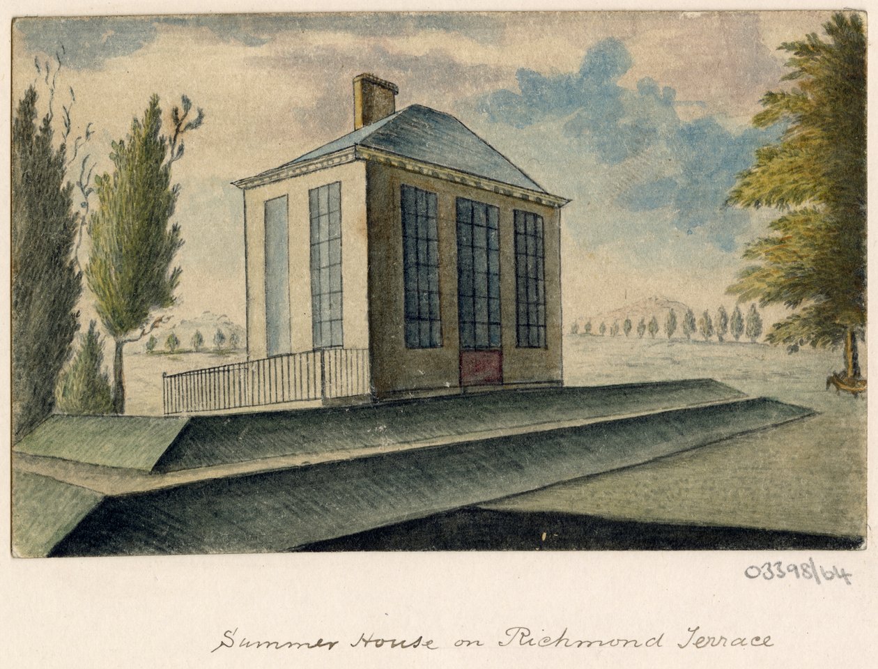 En række skitser, udsigter i Storbritannien, kontinentet og Amerika 1772-1778 (akvarel) af British School