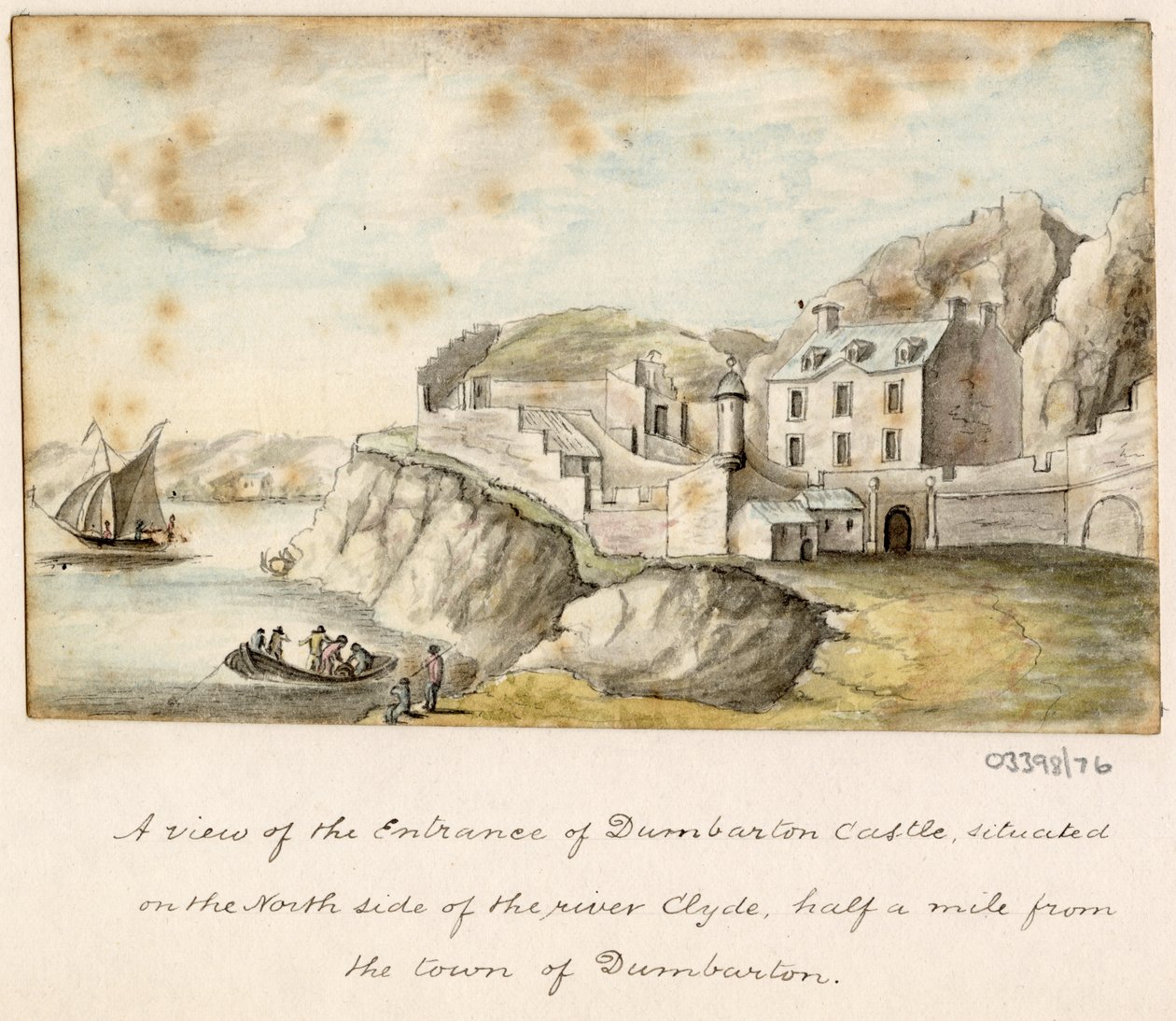 En række skitser, udsigter i Storbritannien, kontinentet og Amerika 1772-1778 (akvarel) af British School