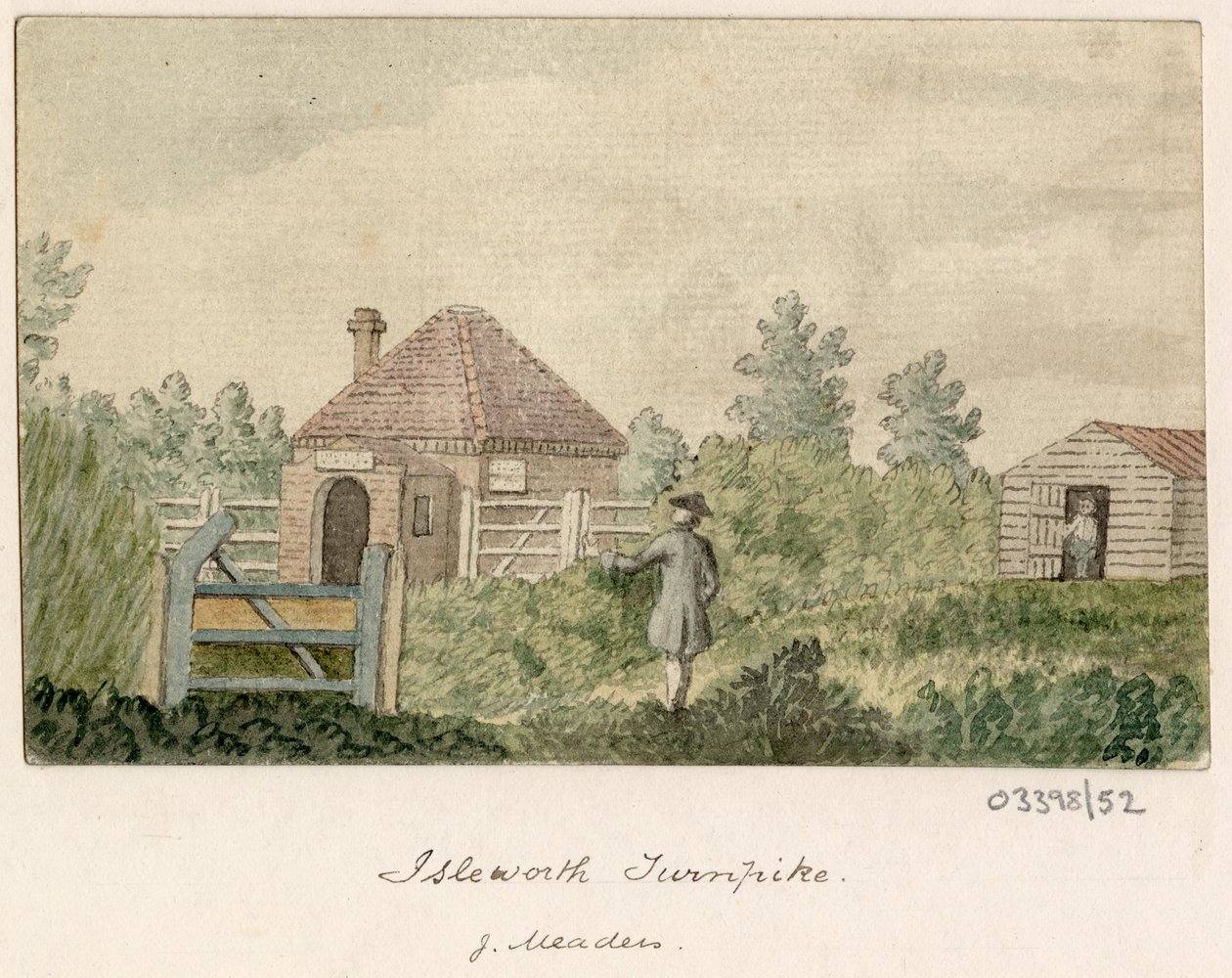 En række skitser, udsigter i Storbritannien, kontinentet og Amerika 1772-1778 (akvarel) af British School