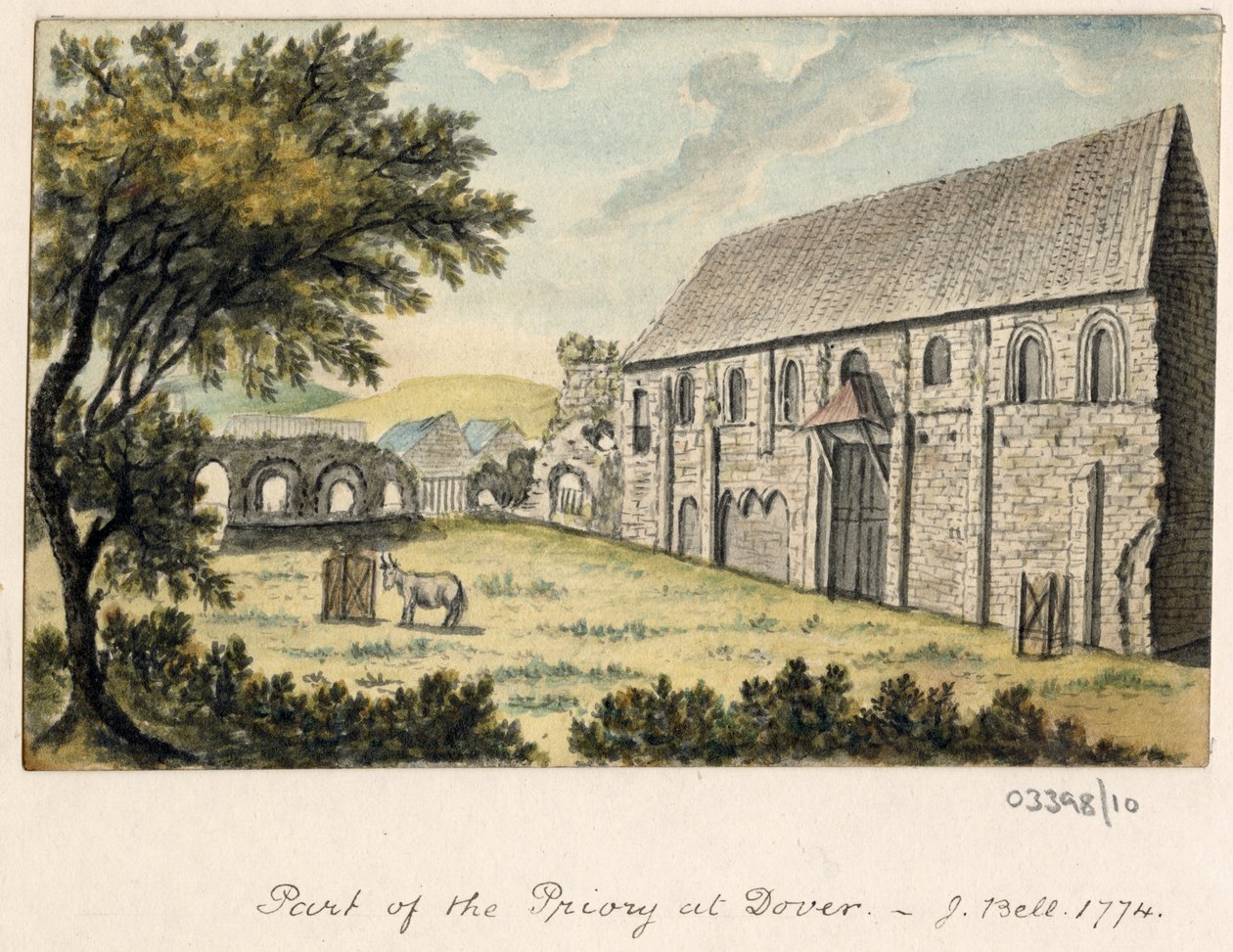 En række skitser, udsigter i Storbritannien, kontinentet og Amerika 1772-1778 (akvarel) af British School