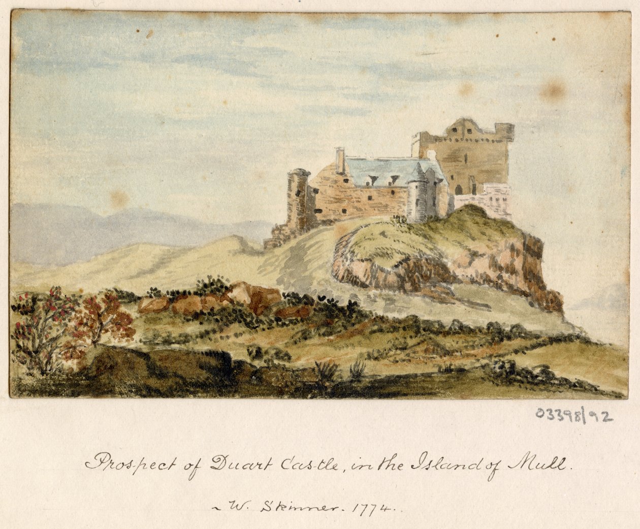 En række skitser, udsigter i Storbritannien, kontinentet og Amerika 1772-1778 (akvarel) af British School