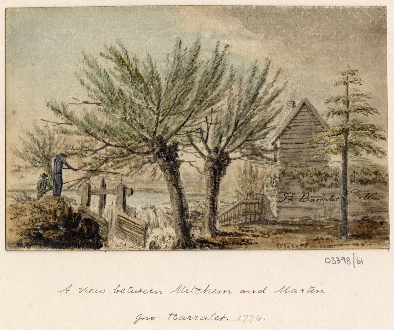 En række skitser, udsigter i Storbritannien, kontinentet og Amerika 1772-1778 (akvarel) af British School