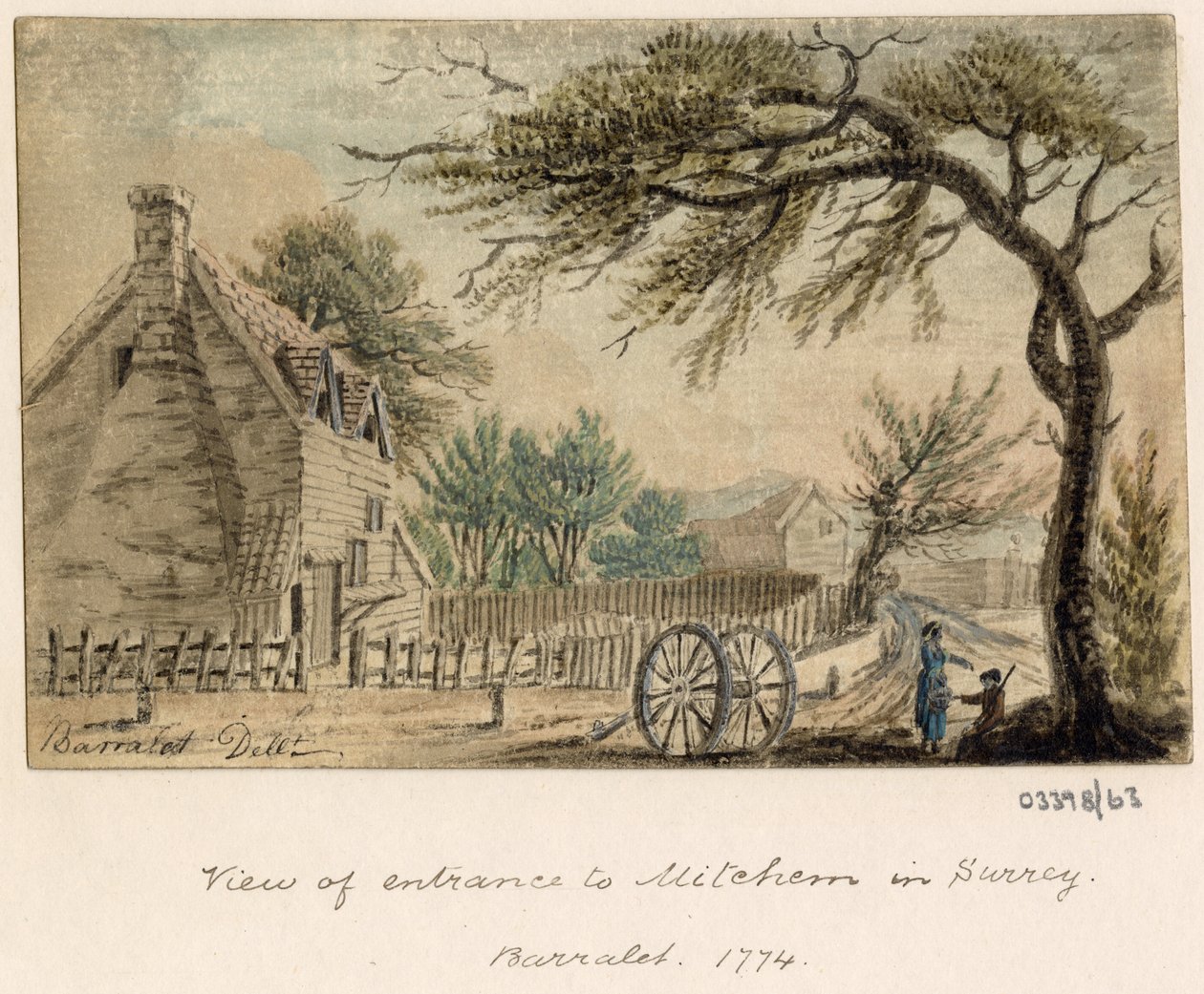 En række skitser, udsigter i Storbritannien, kontinentet og Amerika 1772-1778 (akvarel) af British School