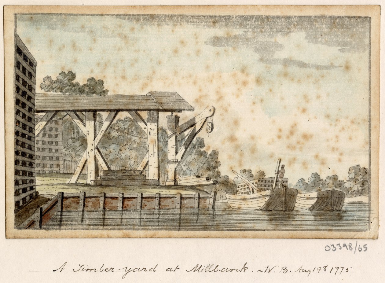 En række skitser, udsigter i Storbritannien, kontinentet og Amerika 1772-1778 (akvarel) af British School