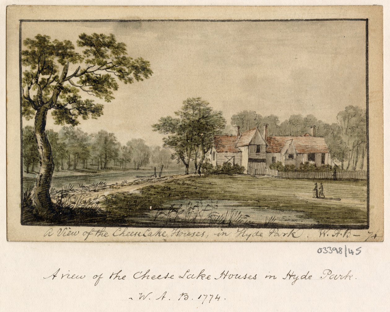 En række skitser, udsigter i Storbritannien, kontinentet og Amerika 1772-1778 (akvarel) af British School