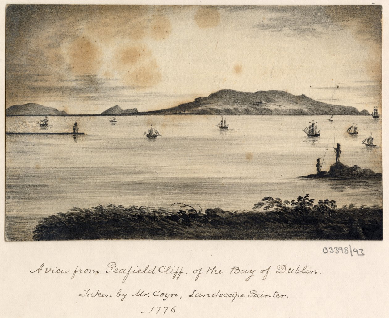 En række skitser, udsigter i Storbritannien, kontinentet og Amerika 1772-1778 (akvarel) af British School