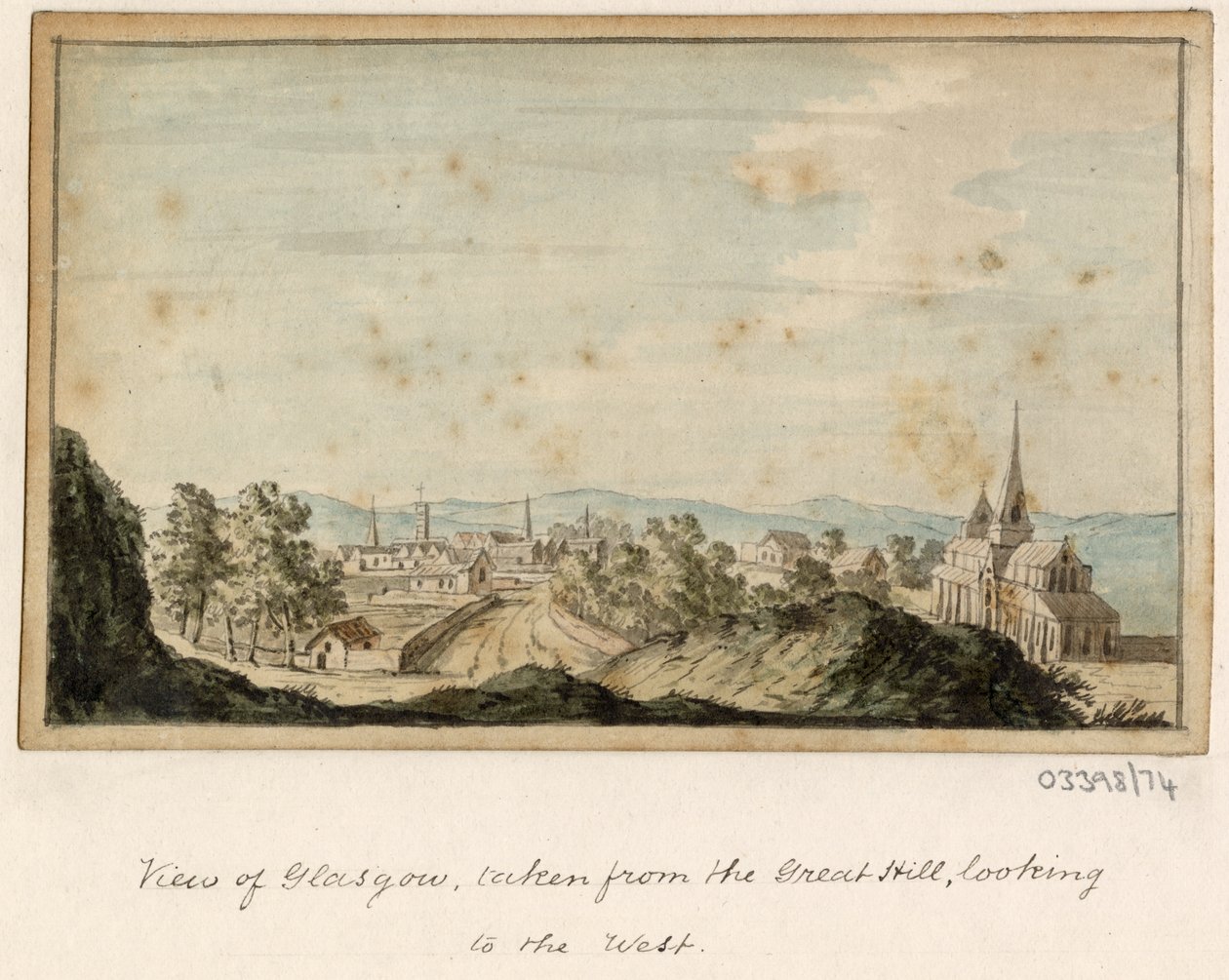En række skitser, udsigter i Storbritannien, kontinentet og Amerika 1772-1778 (akvarel) af British School