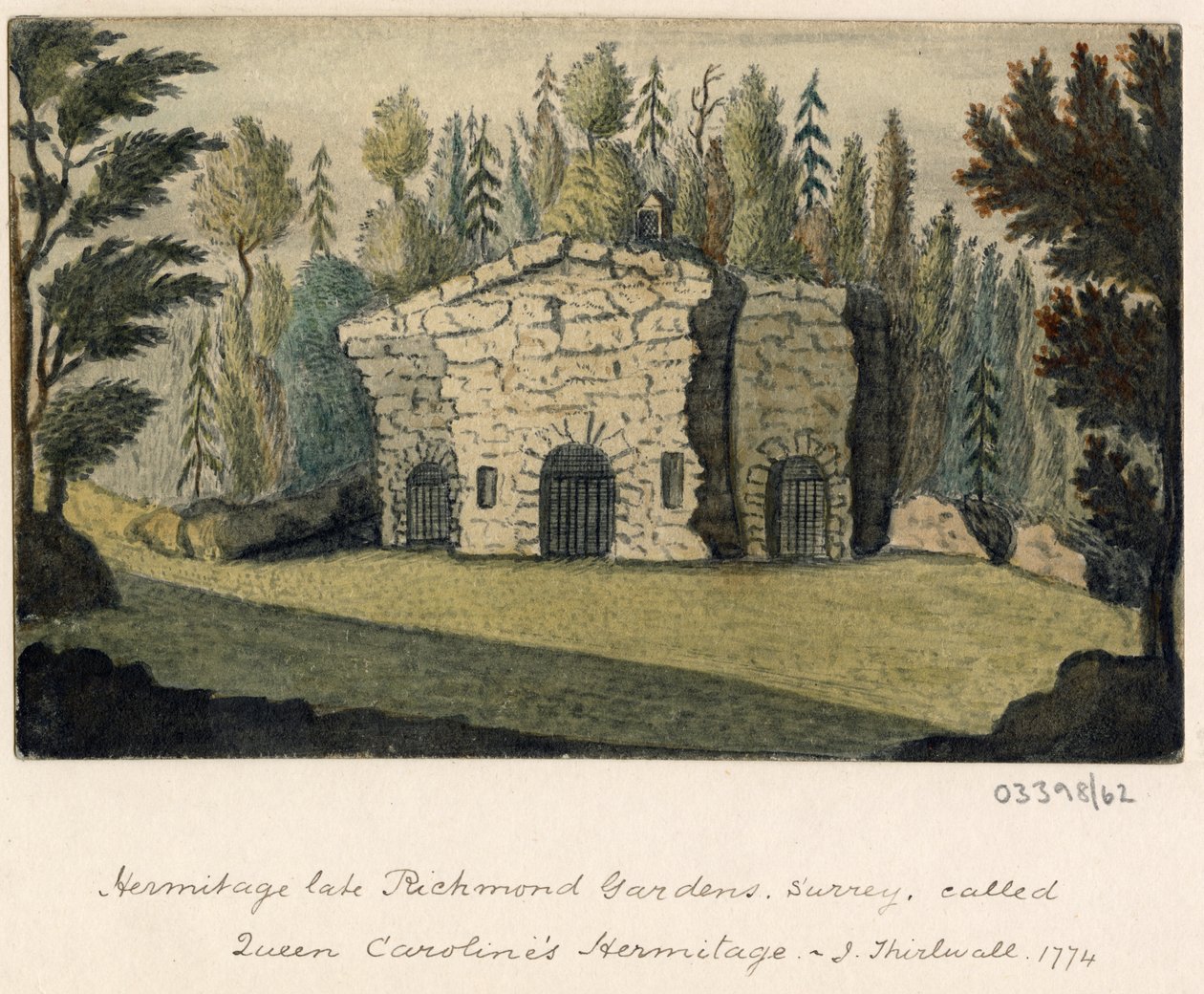 En række skitser, udsigter i Storbritannien, kontinentet og Amerika 1772-1778 (akvarel) af British School