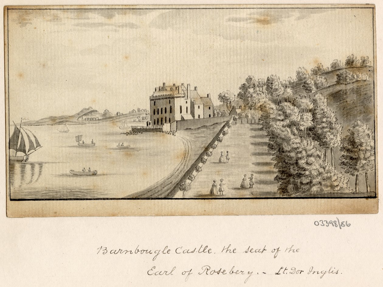 En række skitser, udsigter i Storbritannien, kontinentet og Amerika 1772-1778 (akvarel) af British School