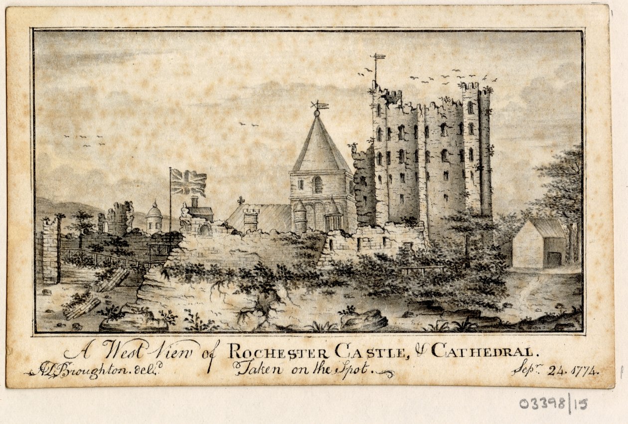 En række skitser, udsigter i Storbritannien, kontinentet og Amerika 1772-1778 (akvarel) af British School