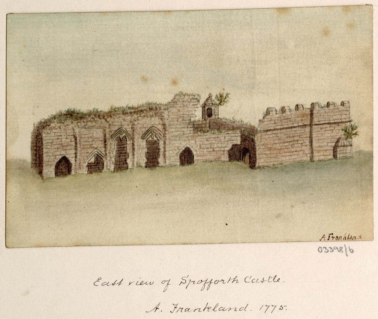 En række skitser, udsigter i Storbritannien, kontinentet og Amerika 1772-1778 (akvarel) af British School