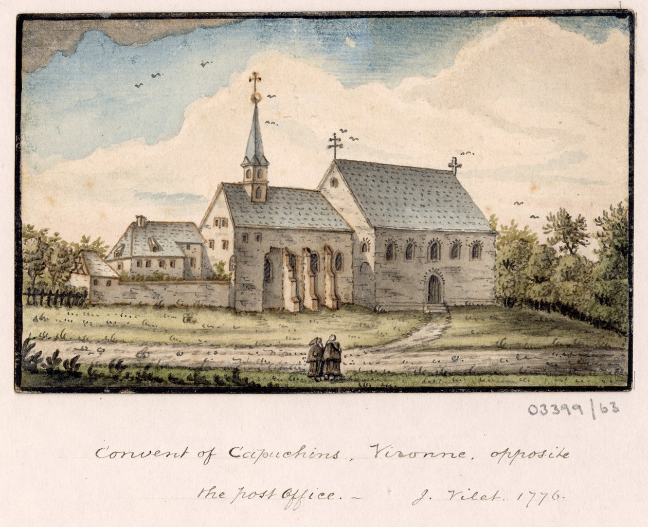 En række skitser, udsigter i Storbritannien, kontinentet og Amerika 1772-1778 (akvarel) af British School