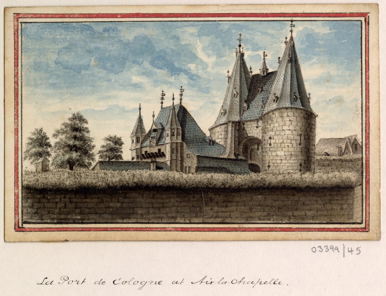 En række skitser, udsigter i Storbritannien, kontinentet og Amerika 1772-1778 (akvarel) af British School