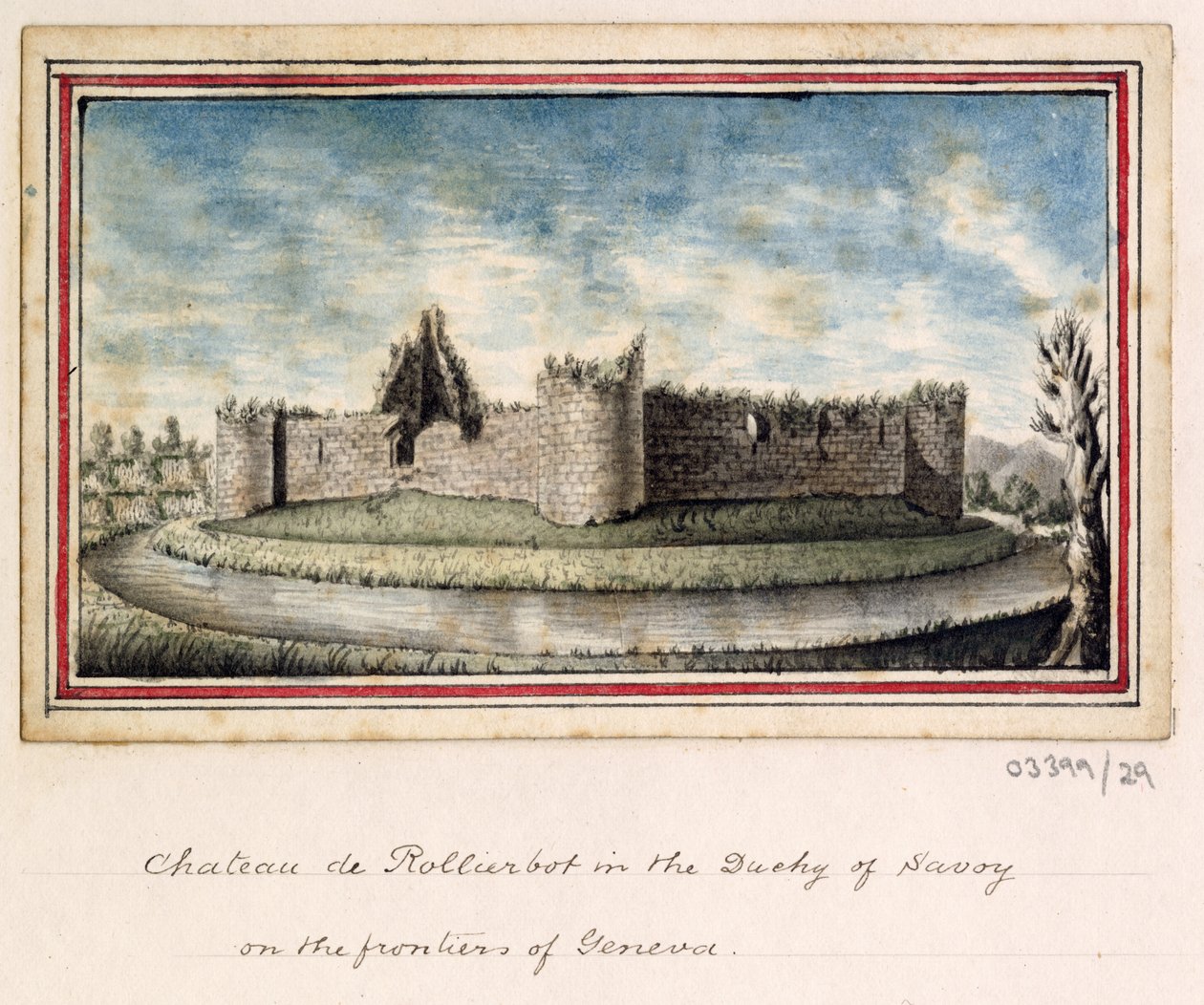 En række skitser, udsigter i Storbritannien, kontinentet og Amerika 1772-1778 (akvarel) af British School