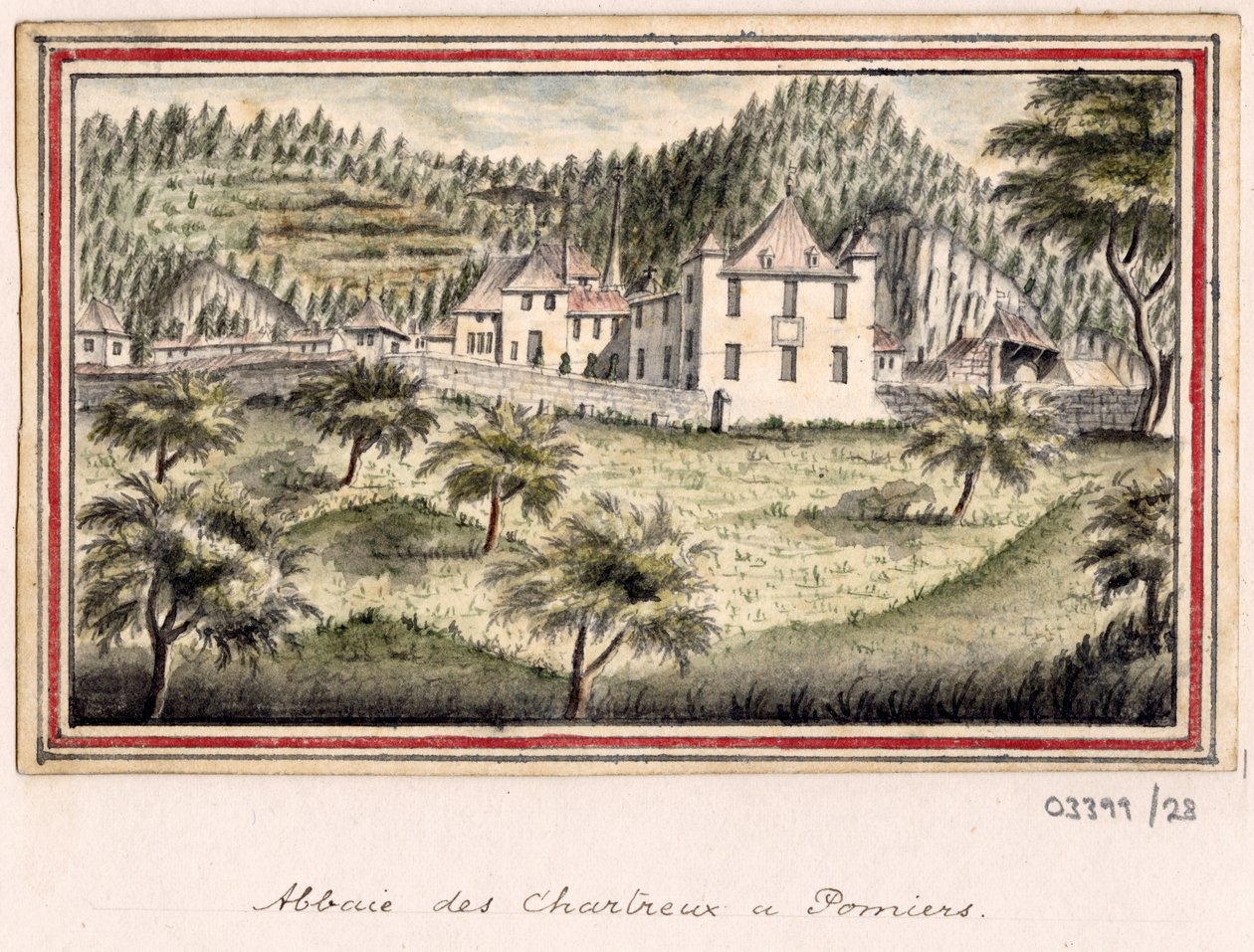 En række skitser, udsigter i Storbritannien, kontinentet og Amerika 1772-1778 (akvarel) af British School
