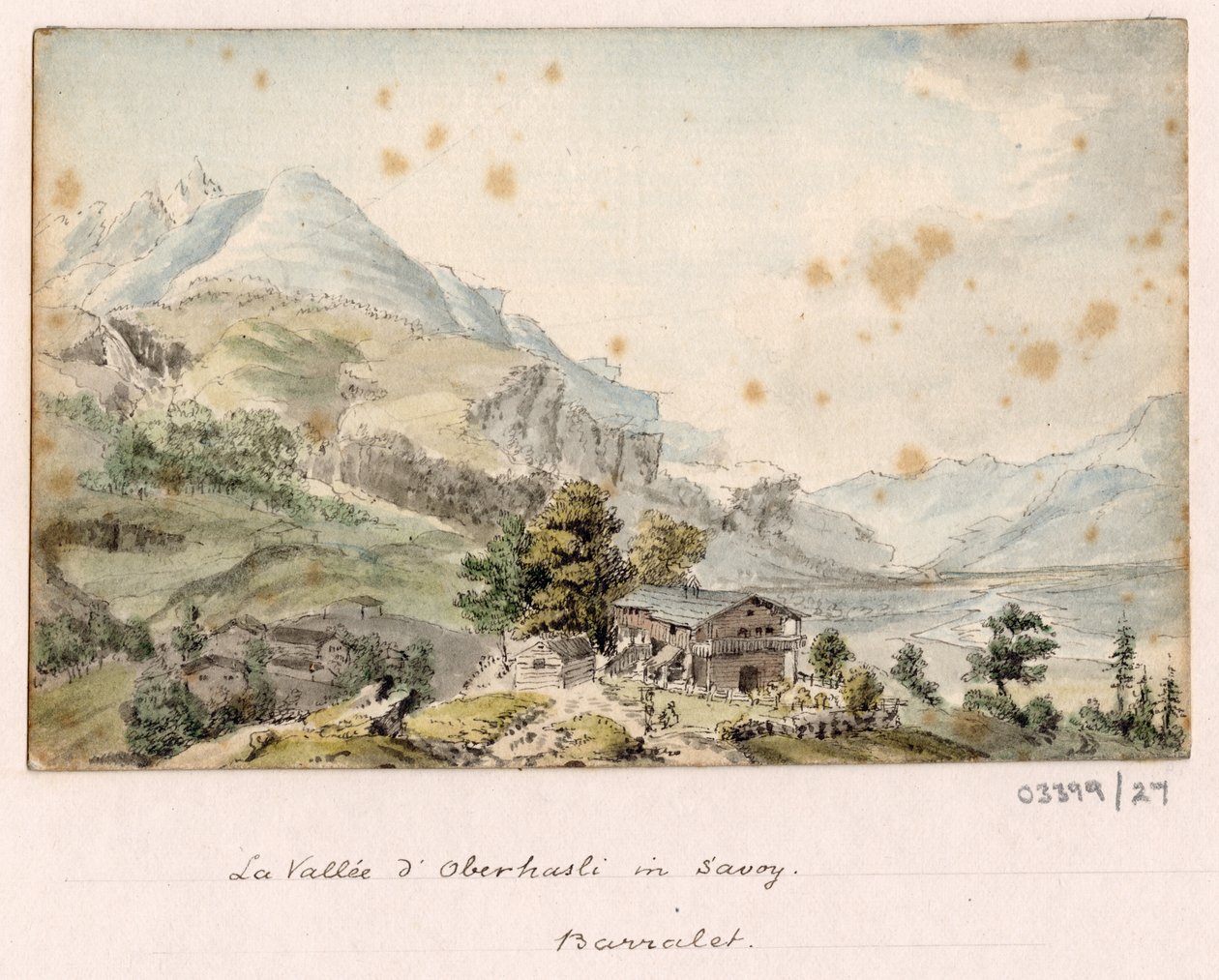 En række skitser, udsigter i Storbritannien, kontinentet og Amerika 1772-1778 (akvarel) af British School