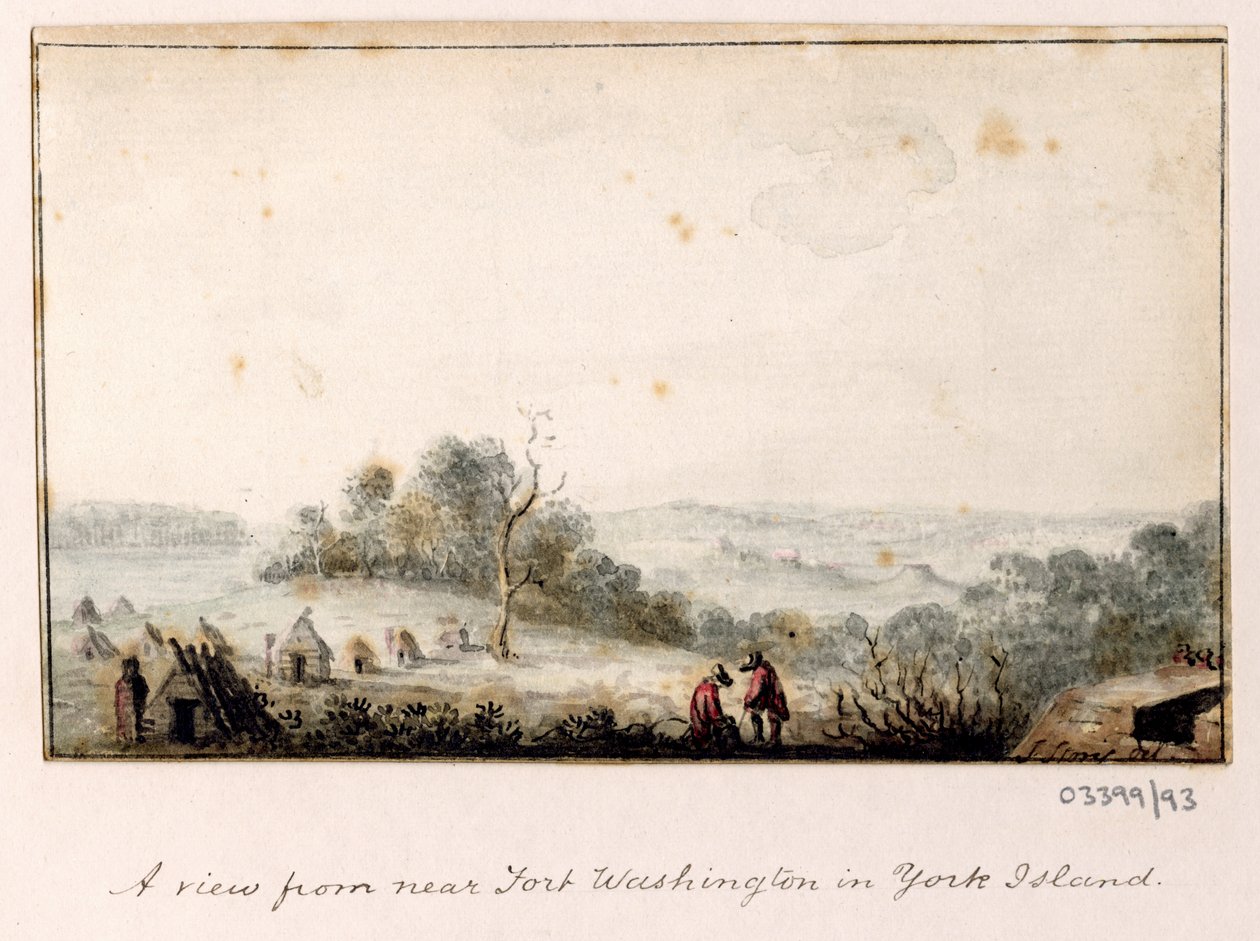 En række skitser, udsigter i Storbritannien, kontinentet og Amerika 1772-1778 (akvarel) af British School