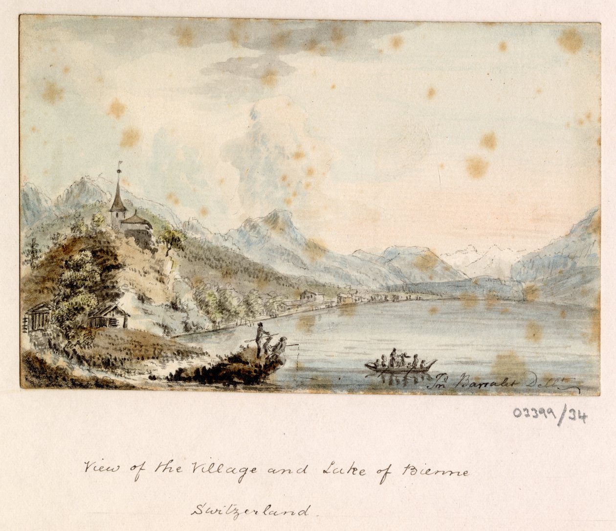 En række skitser, udsigter i Storbritannien, kontinentet og Amerika 1772-1778 (akvarel) af British School