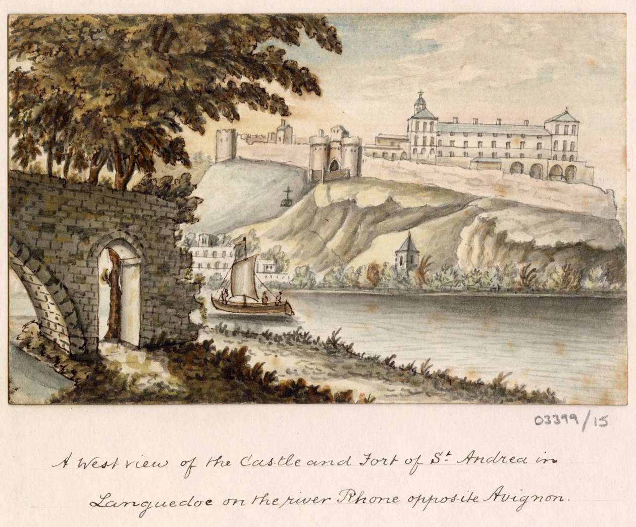 En række skitser, udsigter i Storbritannien, kontinentet og Amerika 1772-1778 (akvarel) af British School