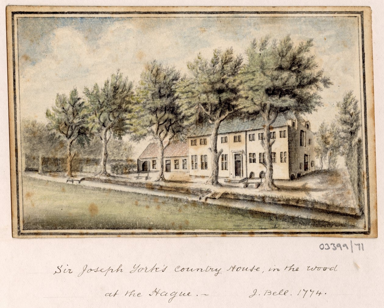 En række skitser, udsigter i Storbritannien, kontinentet og Amerika 1772-1778 (akvarel) af British School