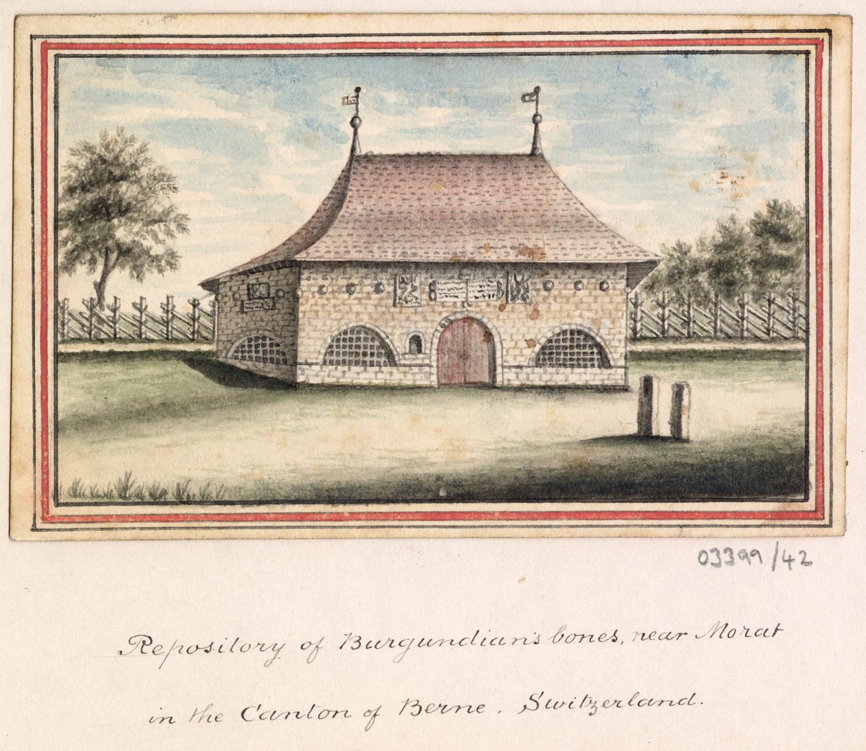 En række skitser, udsigter i Storbritannien, kontinentet og Amerika 1772-1778 (akvarel) af British School