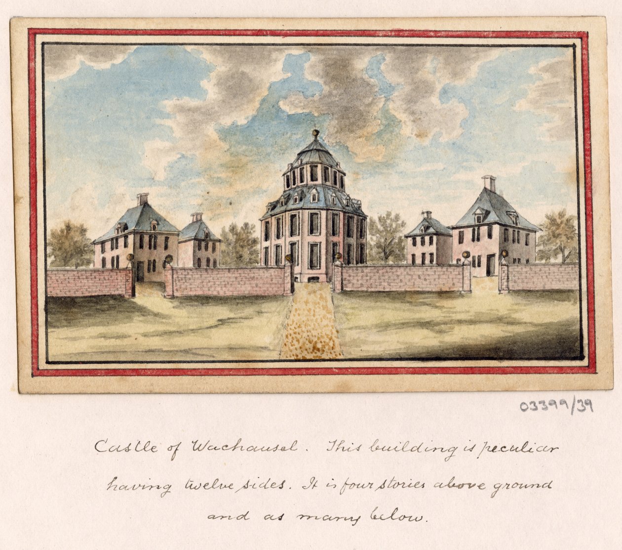 En række skitser, udsigter i Storbritannien, kontinentet og Amerika 1772-1778 (akvarel) af British School