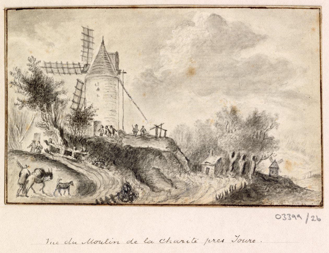 En række skitser, udsigter i Storbritannien, kontinentet og Amerika 1772-1778 (tegning) af British School