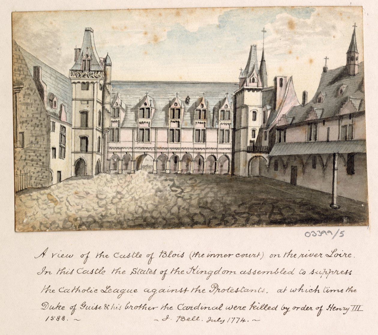 En række skitser, udsigter i Storbritannien, kontinentet og Amerika 1772-1778 (akvarel) af British School