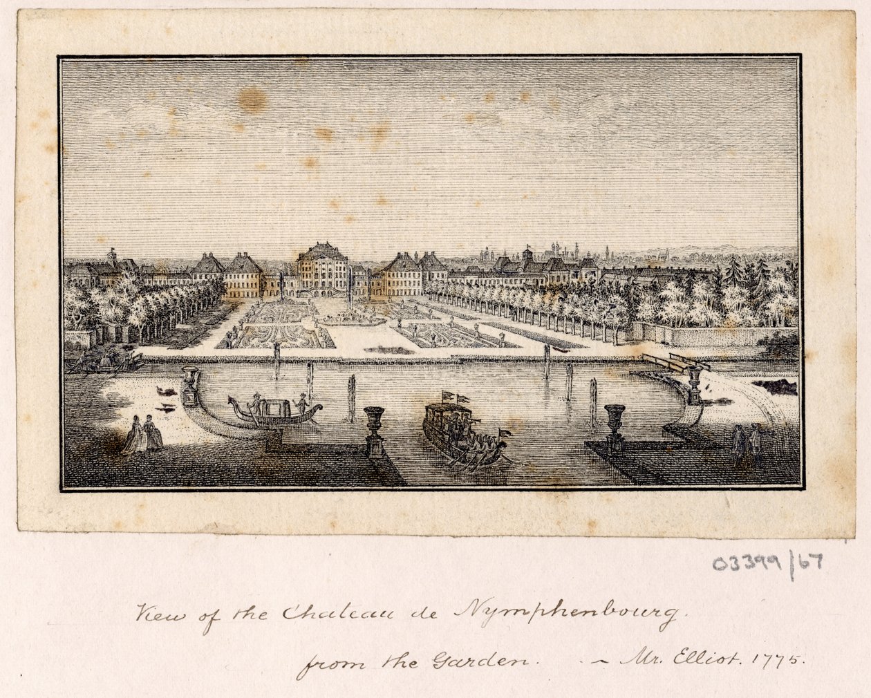 En række skitser, udsigter i Storbritannien, kontinentet og Amerika 1772-1778 (tegning) af British School